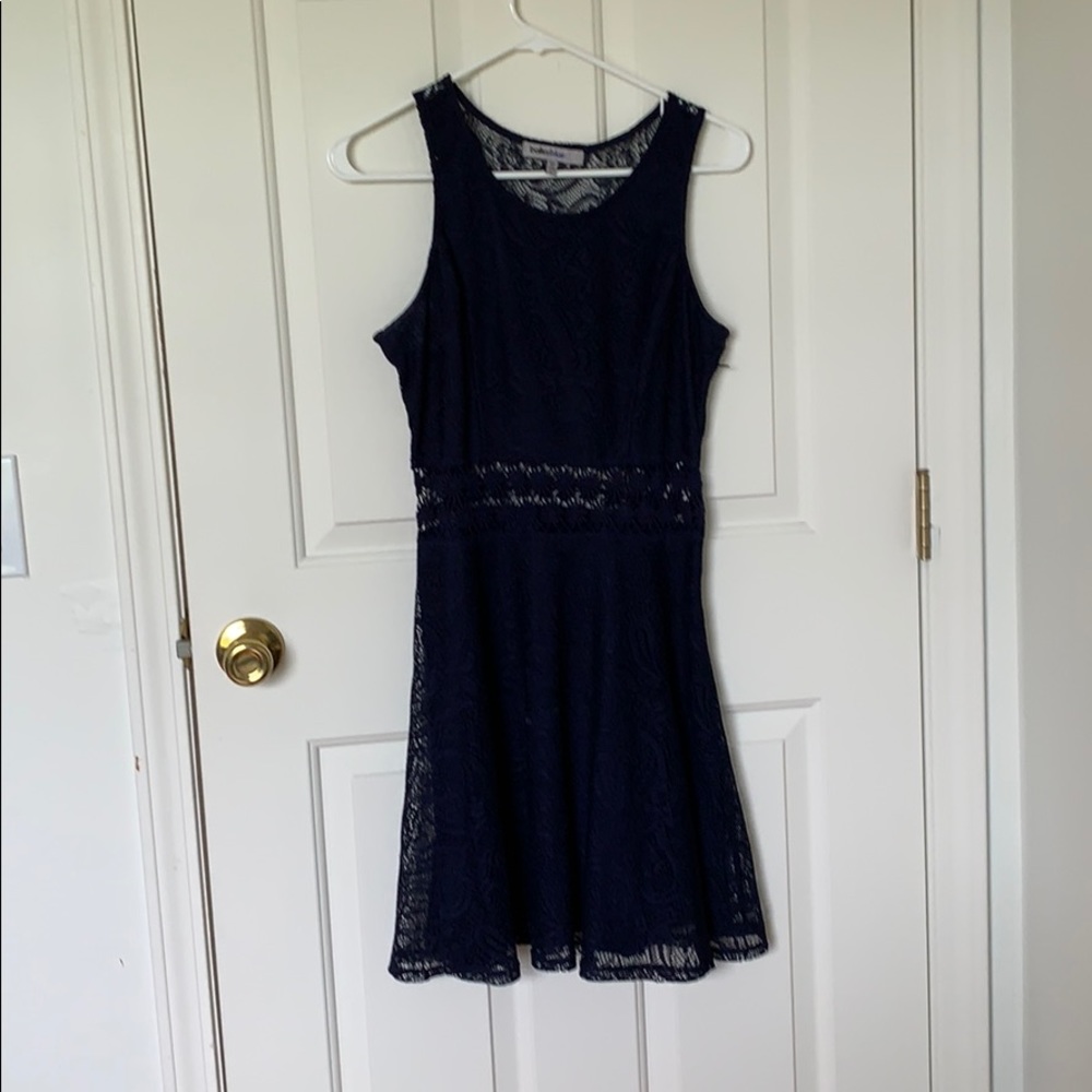 Blue lace dress